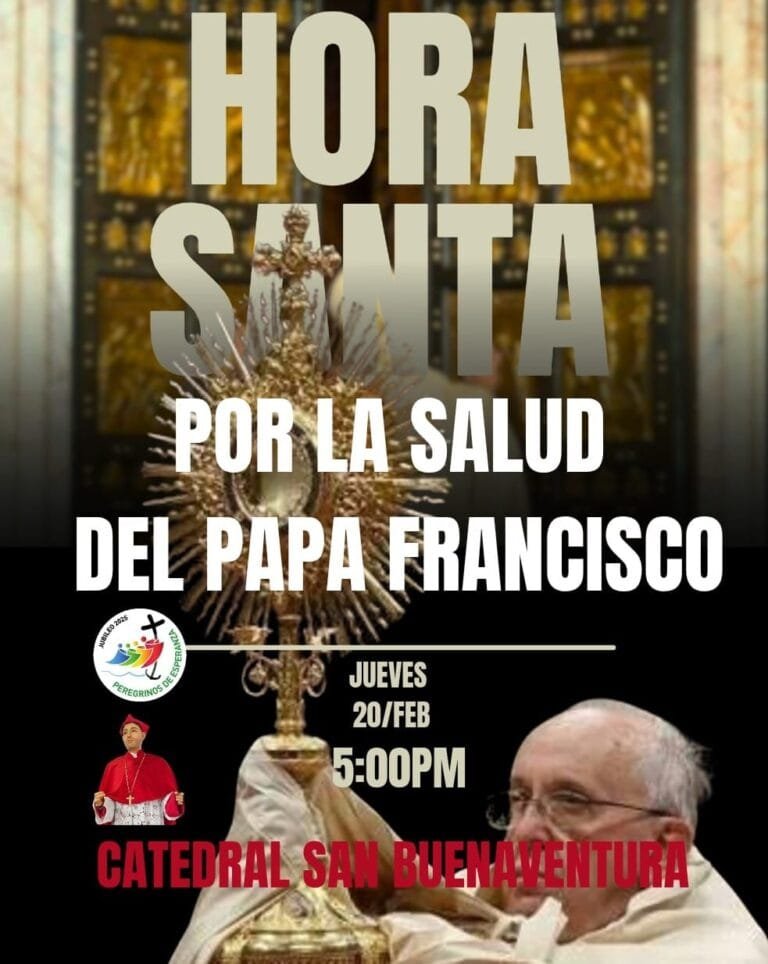 Hora Santa por la Salud del papa Francisco