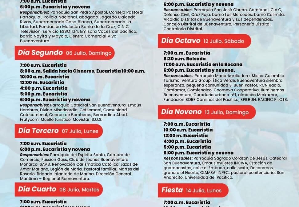 ¡Celebremos juntos las Fiestas Patronales de San Buenaventura 2025!