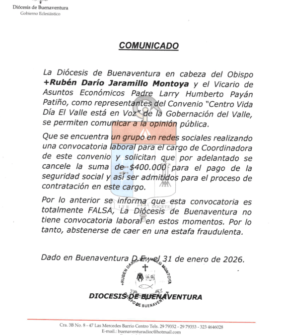 COMUNICADO ENERO-31-2026