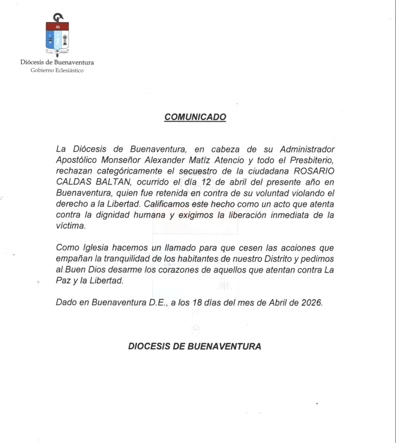 Comunicado Rechazo Secuestro Abril 18 2026