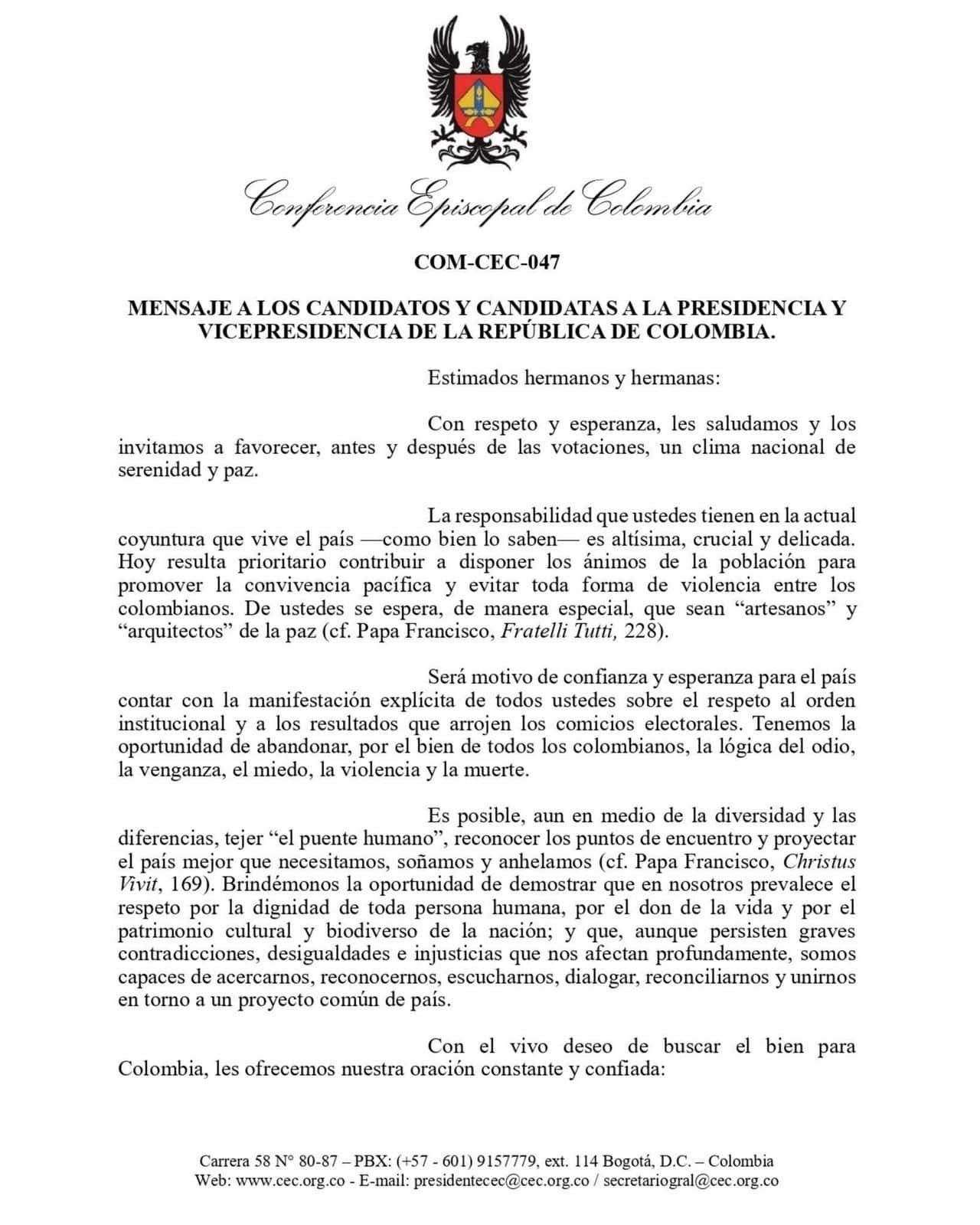 Mensaje candidatos página 1