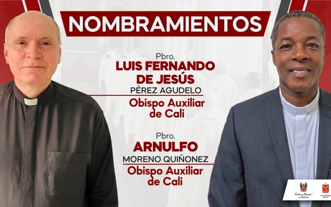 El Papa León XIV nombra dos nuevos obispos auxiliares para la Arquidiócesis de Cali