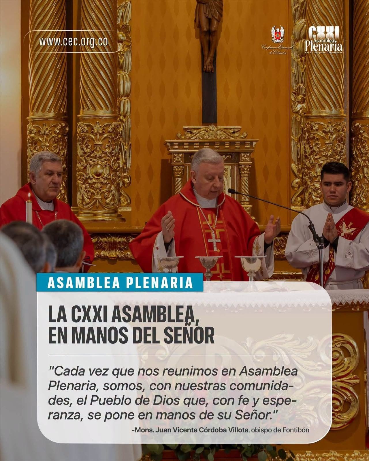 Inicio de la CXXI Asamblea Plenaria del Episcopado Colombiano
