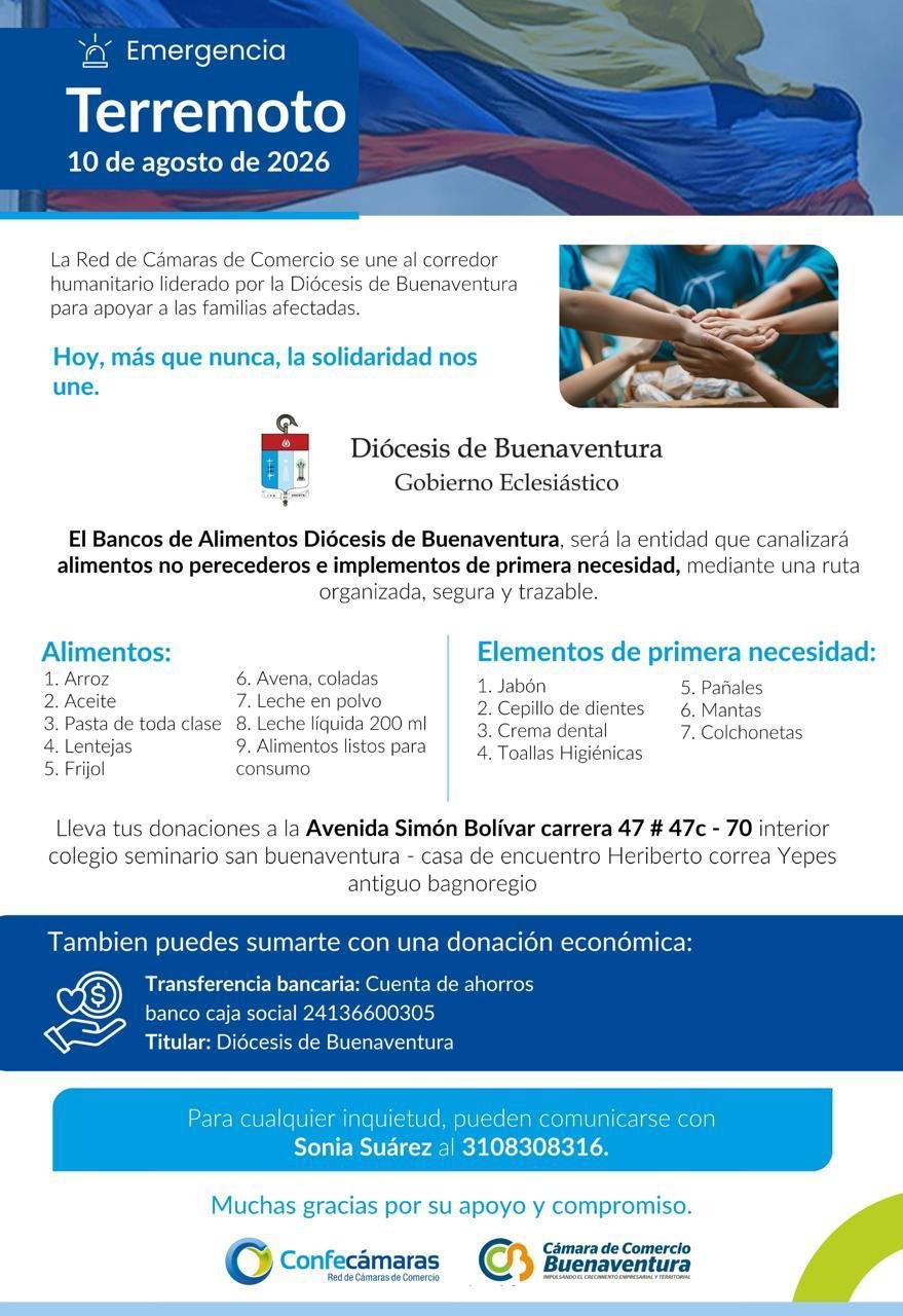 Corredor Humanitario Terremoto Buenaventura