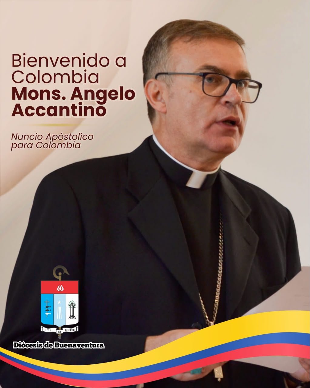 Nombramiento de Mons. Angelo Accatino como nuevo Nuncio Apostólico en Colombia