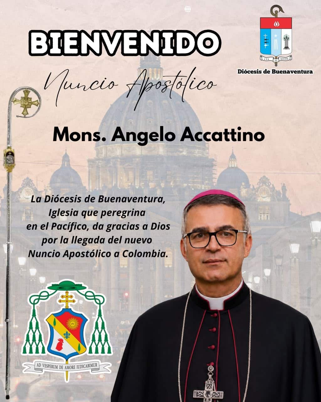 Bienvenido a Colombia, monseñor Angelo Accattino