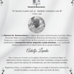 Nota de duelo por el señor Adolfo Landa Fecha: 22 de octubre de 2026